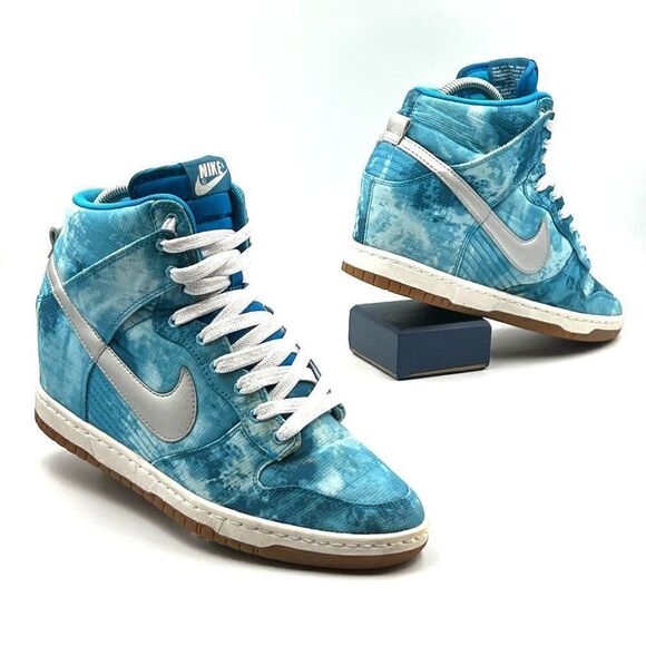 Nike Dunk Sky Hi Print 'Clearwater' - RARE - Picture 1 of 10